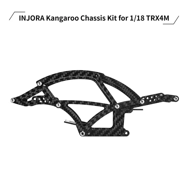 INJORA Kangaroo Carbon Fiber Chassis Frame Kit For 1/18 TRX4M - Image 7