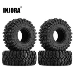 INJORA 1.0" 58*24mm S5 All Terrain Super Soft Sticky Tires For 1/18 1/24 RC Crawlers (4)