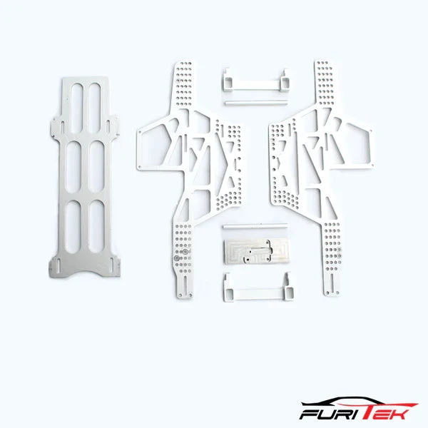 Furitek Rampart Frame Kit For FCX24 Max Smasher Aluminium White Version - Image 2