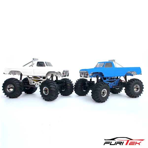 Furitek Rampart Frame Kit For FCX24 Max Smasher Aluminium Blue Version - Image 3