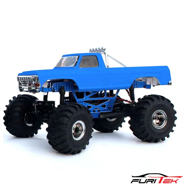 Furitek Rampart Frame Kit For FCX24 Max Smasher Aluminium Blue Version - Image 4
