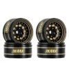 INJORA 1.0" 39g/Pcs Brass Beadlock Wheels Negative Offset 2.65mm For 1/24 1/18 RC Crawlers