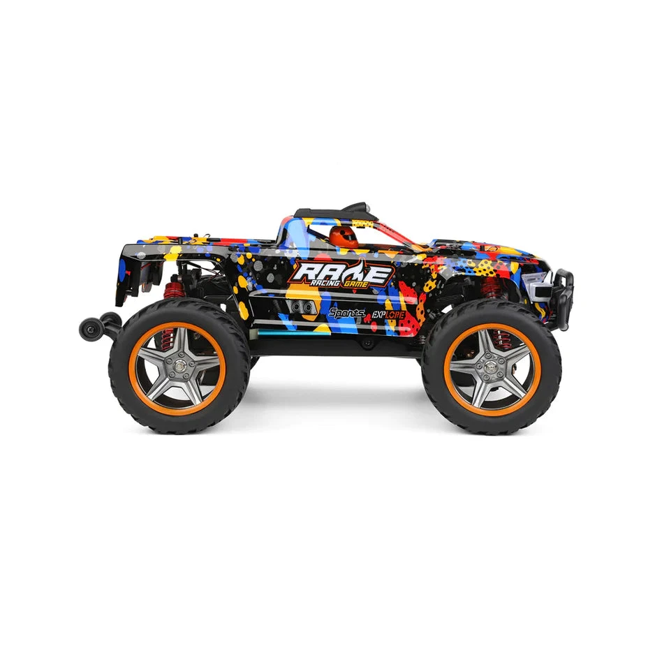 WLtoys 1/10 Brushless 4wd RC Monster Truck RTR - Blue - Image 4