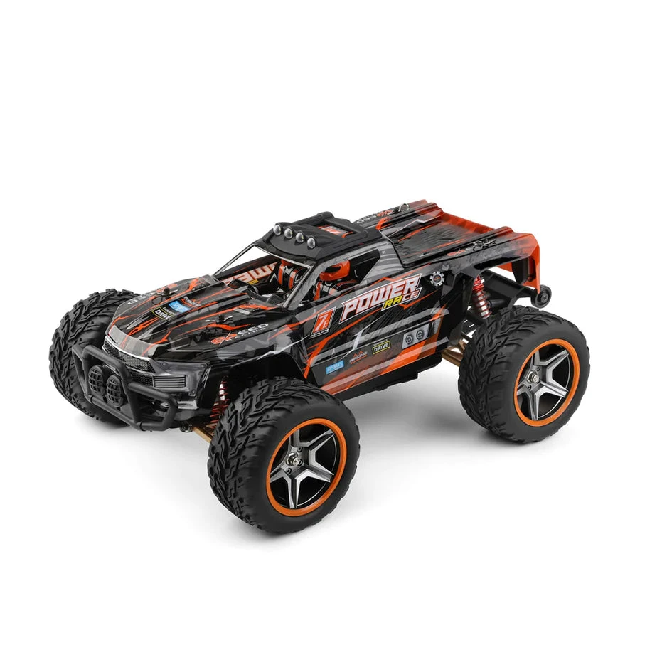 WLtoys 1/10 Brushless 4wd RC Monster Truck RTR - Orange - Image 4
