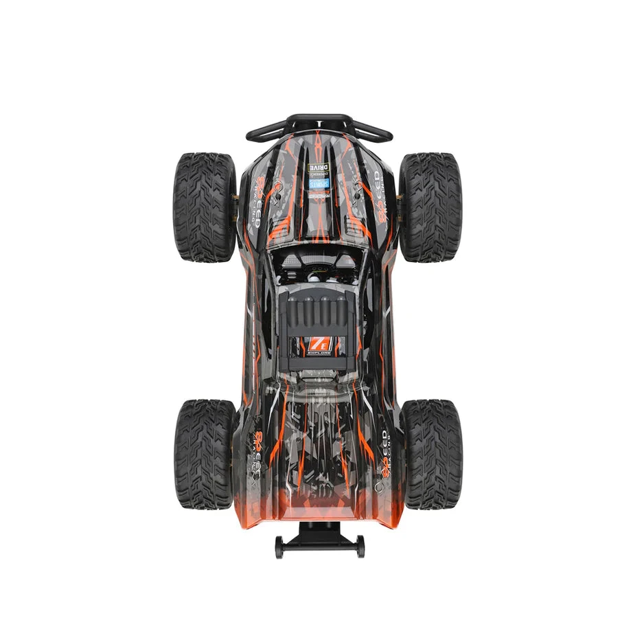 WLtoys 1/10 Brushless 4wd RC Monster Truck RTR - Orange - Image 2