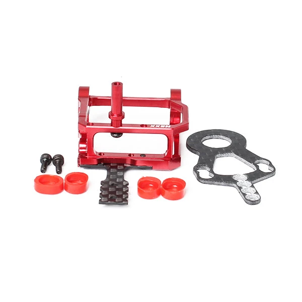 NEXX Racing Mini-Z 2WD MR015/02/03 LCG 98-102mm Alu 7075 Bracelet Round Motor Mount (RED) - Image 2