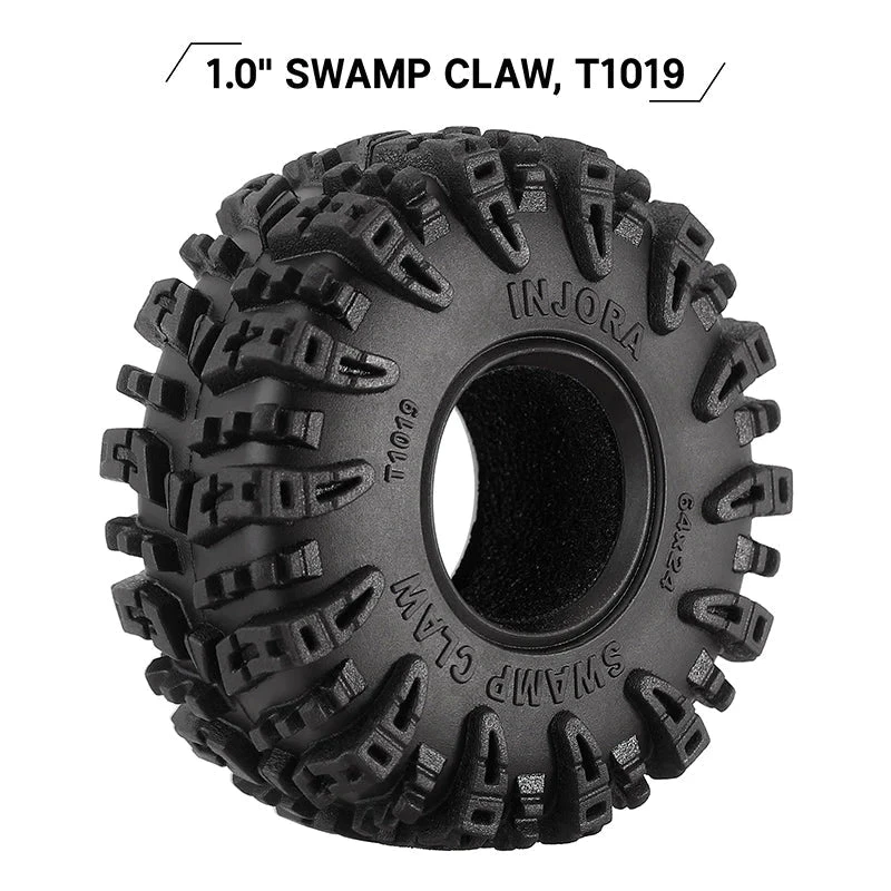 INJORA Swamp Claw 1.0" M/T Tires 64mmx24mm (4) - Image 2