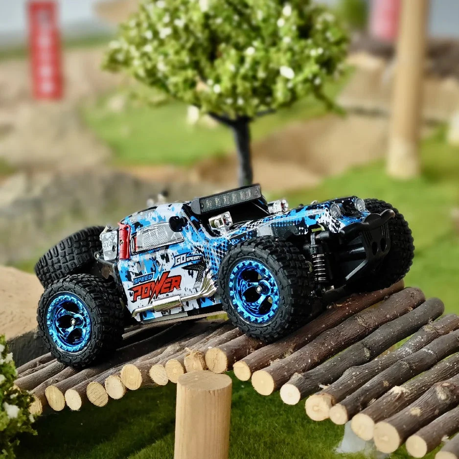 WLtoys 2.4G 4WD 1/28 30KM/H Brushed RC Off-Road Full Proportional Vehicle With LED Lights - Image 4