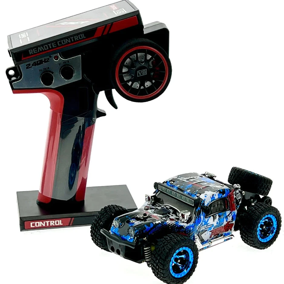 WLtoys 2.4G 4WD 1/28 30KM/H Brushed RC Off-Road Full Proportional Vehicle With LED Lights - Image 6