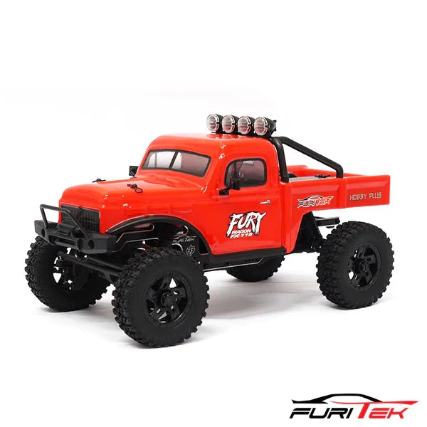 FURITEK FX118 FURY WAGON RTR BRUSHLESS 1/18 RC CRAWLER KIT (RED) - Image 2