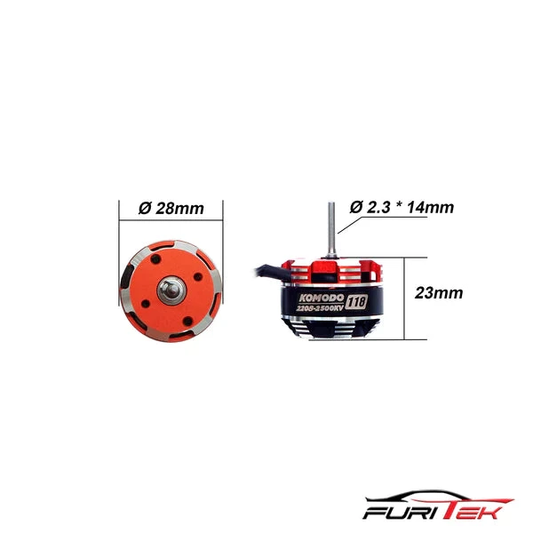 FURITEK KOMODO 2208 UTB18 BRUSHLESS MOTOR - Image 4