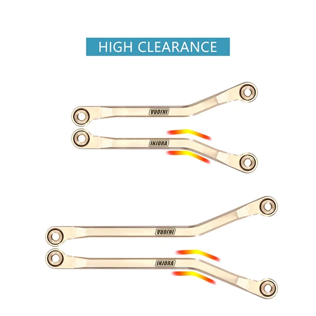INJORA 42g Brass High Clearance Chassis Links Set For 1/18 TRX4M - Image 7