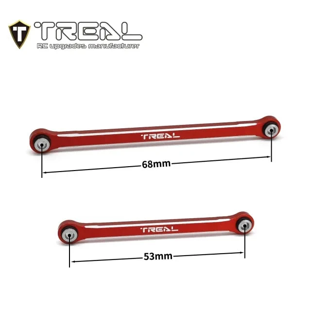 TREAL TRX-4M Lower Links Set (4pcs) Aluminum 7075 Lower Chassis 4-Links Upgrades 1/18 Scale - Image 10
