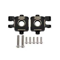 INJORA Black Brass Steering Knuckles Blocks For 1/18 TRX4M