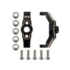 INJORA Black Brass Caster Blocks C Hub Carriers For 1/18 TRX4M