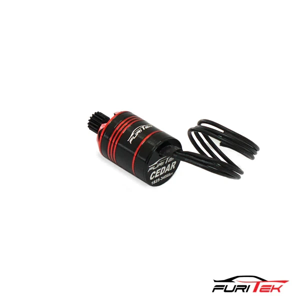 FURITEK CEDAR 1825 3456KV INRUNNER BRUSHLESS MOTOR WITH 15T STEEL PINION FOR FURY WAGON FX118 - Image 3