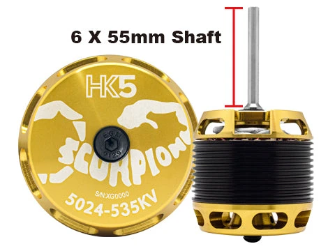 Scorpion HK5-5024-535KV (6 X 55mm Shaft)