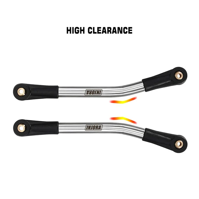 INJORA Stainless Steel High Clearance Links Set For 1/24 AX24 - Image 4