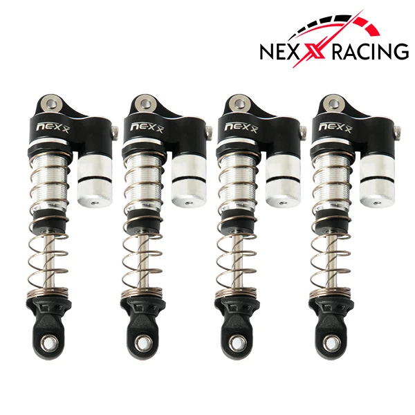 Nexx Racing Reservoir Shock (4 Pcs) For 1/18 TRX-4M - BLACK