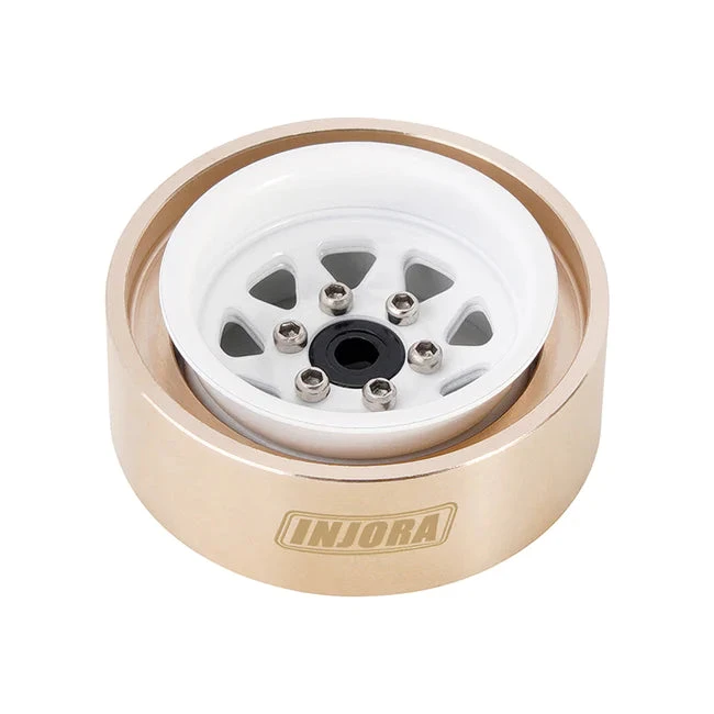 INJORA 29g/pcs Brass Inner Rings For 1/18 TRX4M 1.0 Stock Tires (4) (4M-23) - Image 2