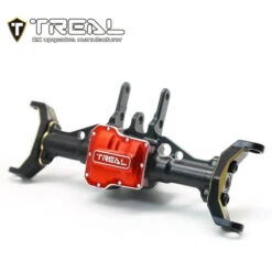 TREAL Aluminum 7075 Front Axle Housing W Brass C Hubs Upgrades For 1/18 TRX-4M Defender Bronco