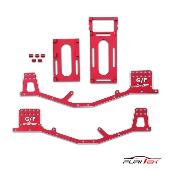 FURITEK Akashi Aluminum Frame For Kyosho 4X4 Crawlers- (RED) - Image 2