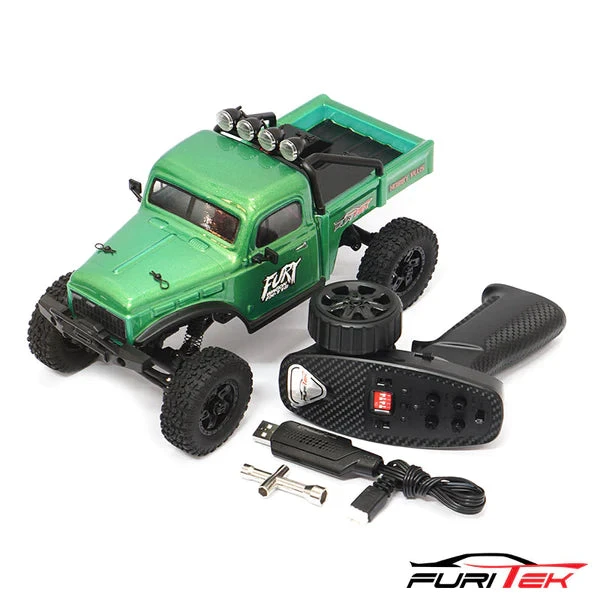 FURITEK FX118 FURY WAGON RTR BRUSHLESS 1/18 RC CRAWLER KIT (GREEN) - Image 3