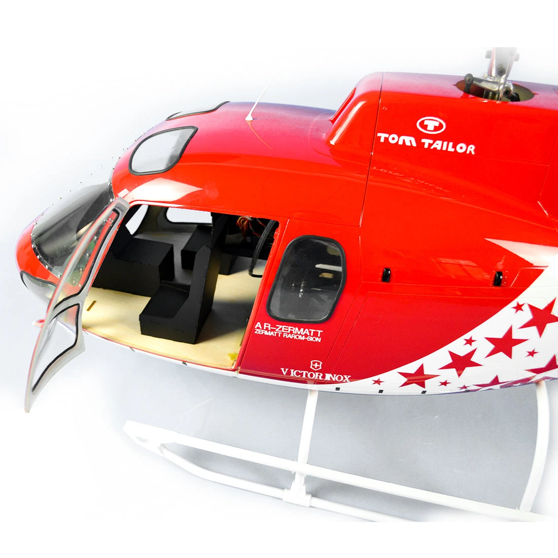 Fiberglass Scale Fuselage AS350 .60 (700) Size - AIR-ZERMATT Color - Image 7