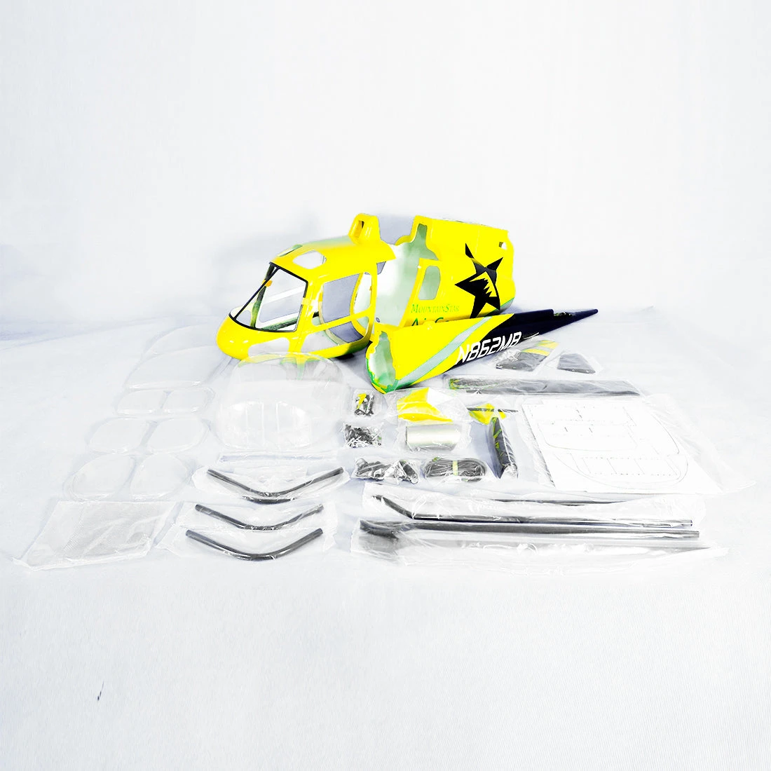 Fiberglass Scale Fuselage AS350 .60 (700) Size - AIR CARE Color - Image 5