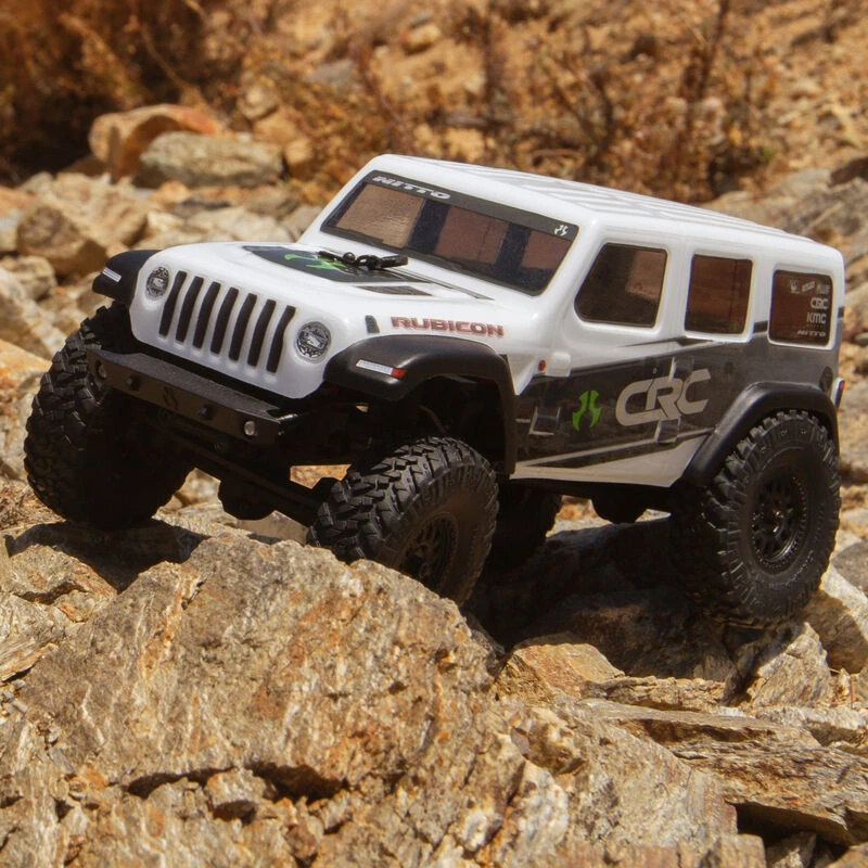 Axial 1/24 SCX24 2019 Jeep Wrangler JLU CRC 4WD Rock Crawler Brushed RTR - White - Image 5