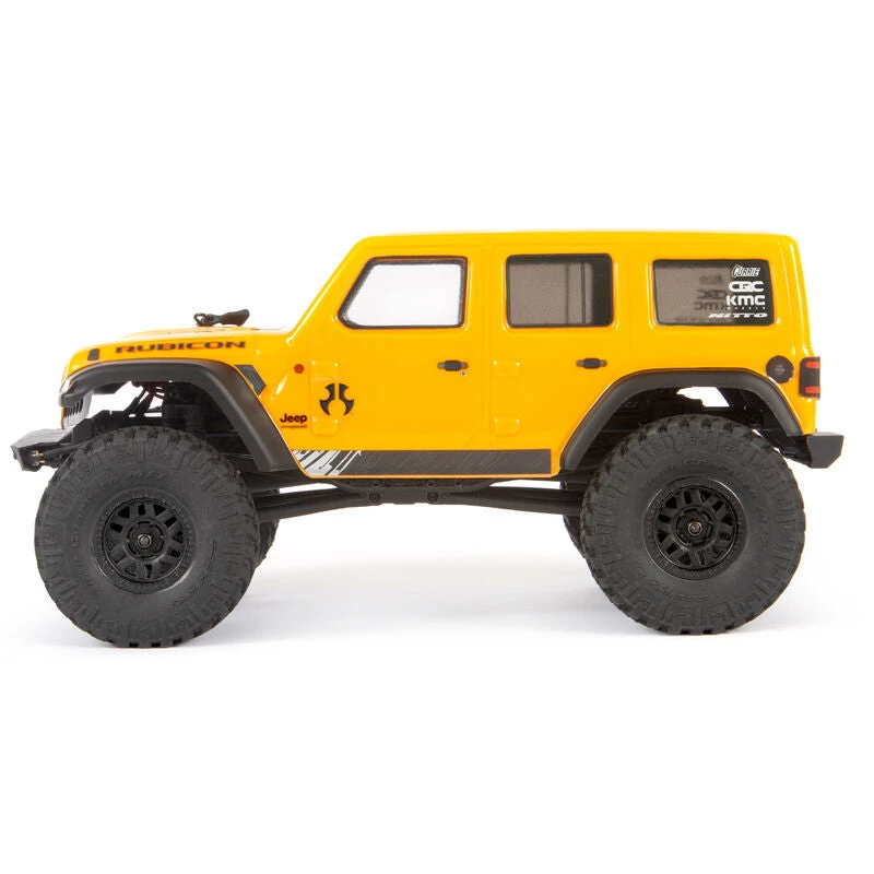 Axial 1/24 SCX24 2019 Jeep Wrangler JLU CRC 4WD Rock Crawler Brushed RTR - Yellow - Image 4