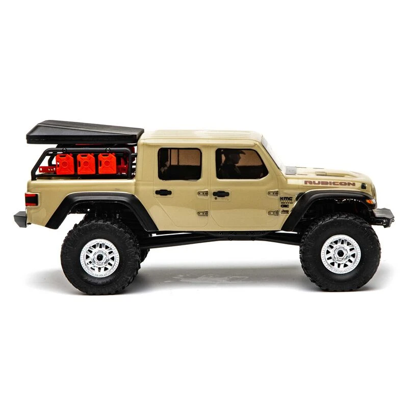 Axial SCX24 Jeep JT Gladiator 4WD Rock Crawler Brushed RTR, Beige - Image 15