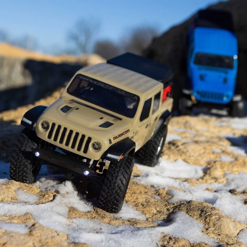 Axial SCX24 Jeep JT Gladiator 4WD Rock Crawler Brushed RTR, Beige - Image 5