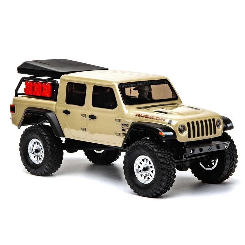 Axial SCX24 Jeep JT Gladiator 4WD Rock Crawler Brushed RTR, Beige - Image 11