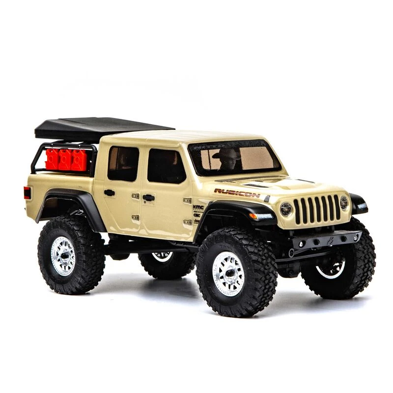 Axial SCX24 Jeep JT Gladiator 4WD Rock Crawler Brushed RTR, Beige - Image 13