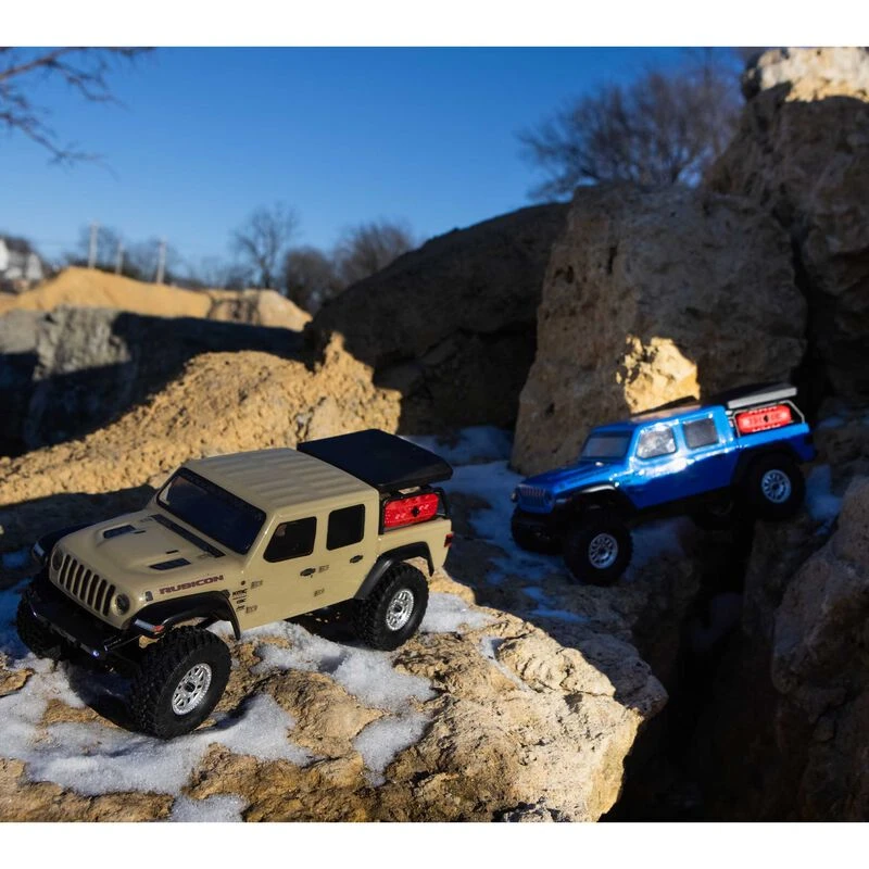 Axial SCX24 Jeep JT Gladiator 4WD Rock Crawler Brushed RTR, Beige - Image 6