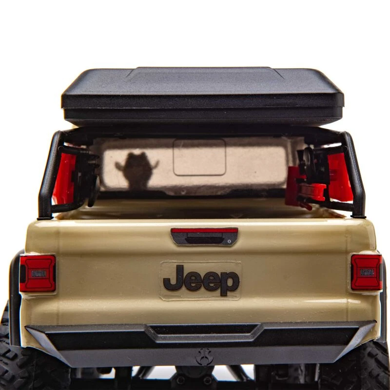 Axial SCX24 Jeep JT Gladiator 4WD Rock Crawler Brushed RTR, Beige - Image 9