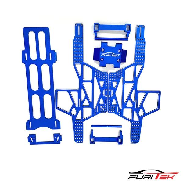 Furitek Rampart Frame Kit For FCX24 Max Smasher Aluminium Blue Version - Image 2
