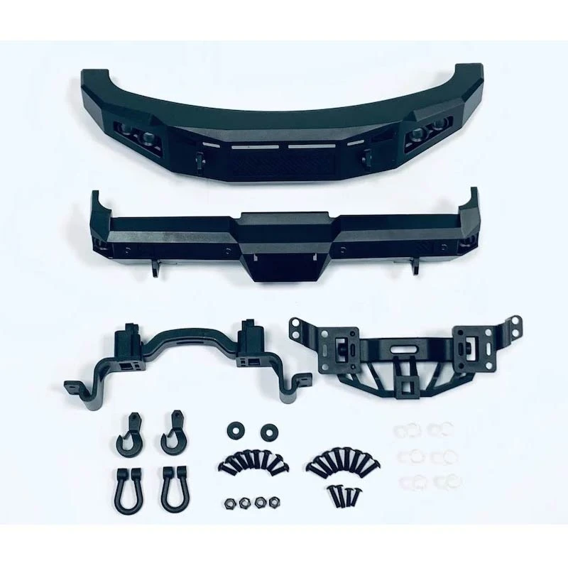 CD0429 Complete Black Bumper Set (for F-250 Chassis Front & Rear And Hooks)
