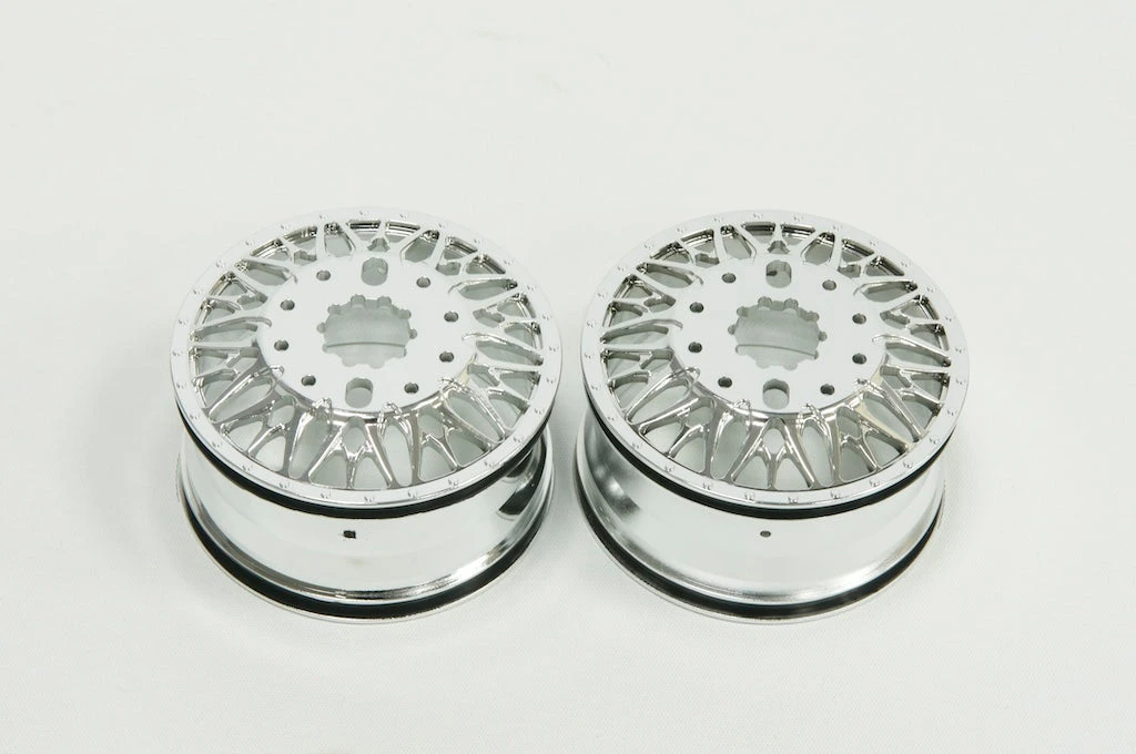 CD0641 KG1 Forged KD014 TRIDENT–D Wheels (FRONT, 40mm Width, CHROME) 2 Pcs