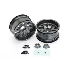 CD0651 KG1 Forged Vile KF004 (GUNMETAL, LEFT & RIGHT Side 1 Wheel Per Side) 2 Pcs