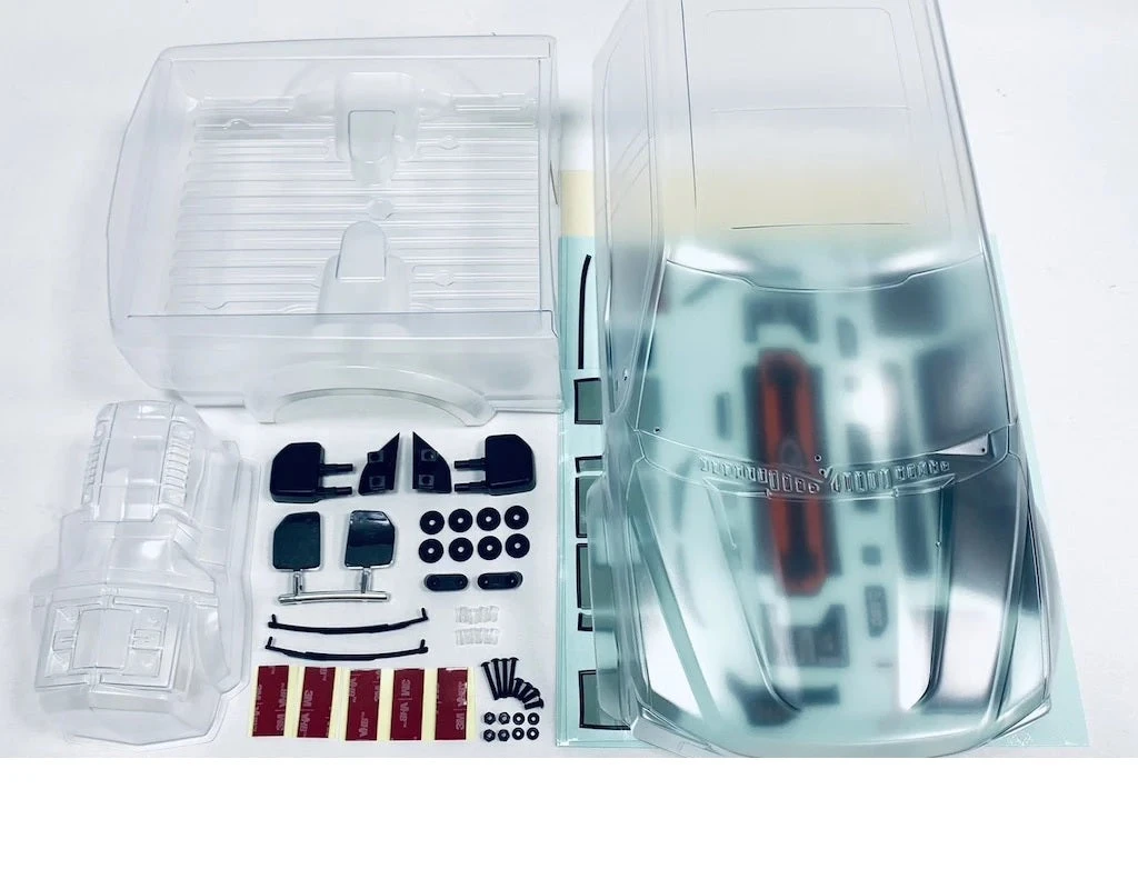 CD0910 FORD F250 Complete Body Set (CLEAR) W/ Headlight Bracket