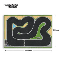 Turbo Racing 1:76 Racing Car Track Mat - Fast Layout