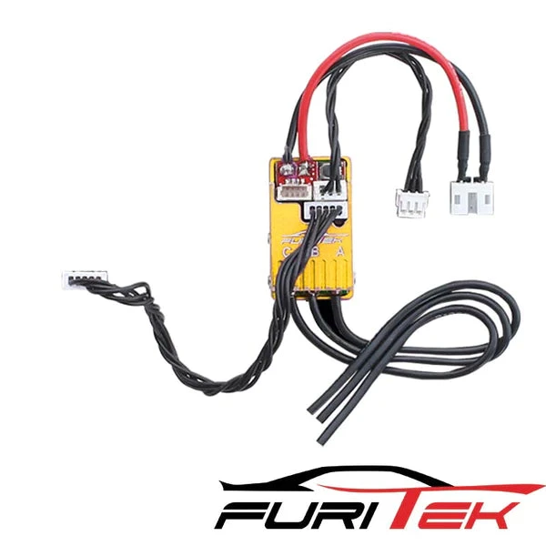 FURITEK Cyclos 2S Lipo 20A/40A Brushless Sensored Esc For Drift/Race (With Aluminum Gold Case) - Image 2
