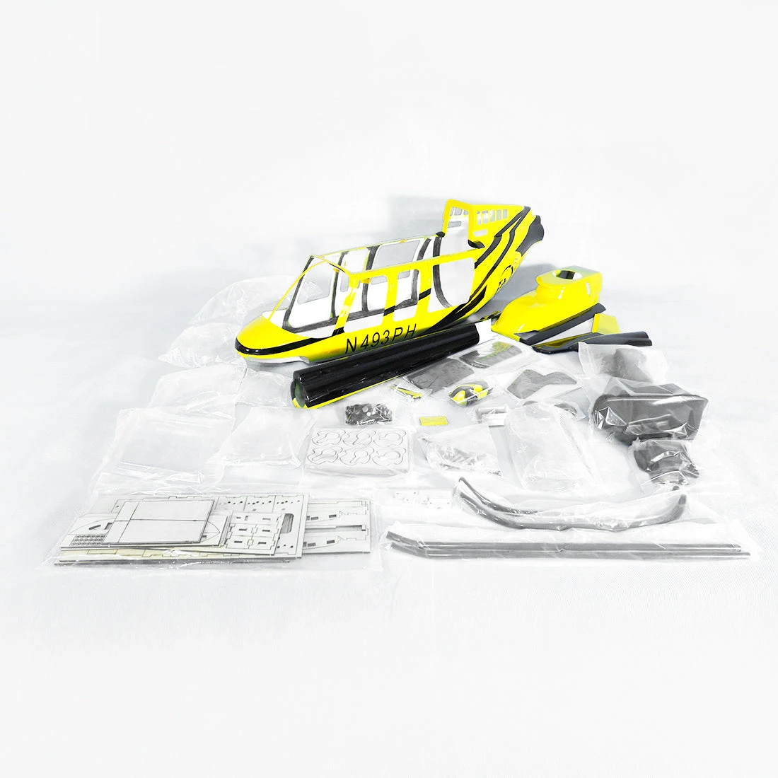 Fiberglass Scale Fuselage BELL-407 .60 (700) Size - PHI Color - Image 8