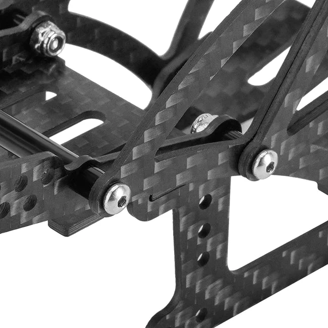 INJORA Kangaroo Carbon Fiber Chassis Frame Kit For 1/18 TRX4M - Image 2