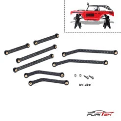 FURITEK Carbon High Clearance Links Set For SCX24 DEADBOLT