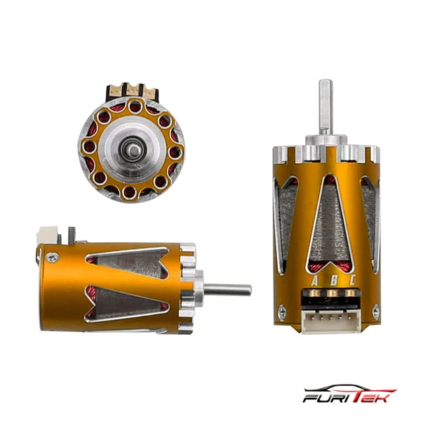 FURITEK Hellfire 1410 5500KV Sensored Brushless Motor - Gold Color - Image 2