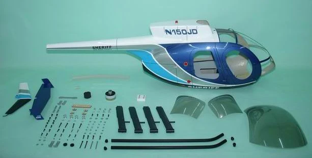 Funkey 600-Size MD-500E Scale Fuselage - Blue