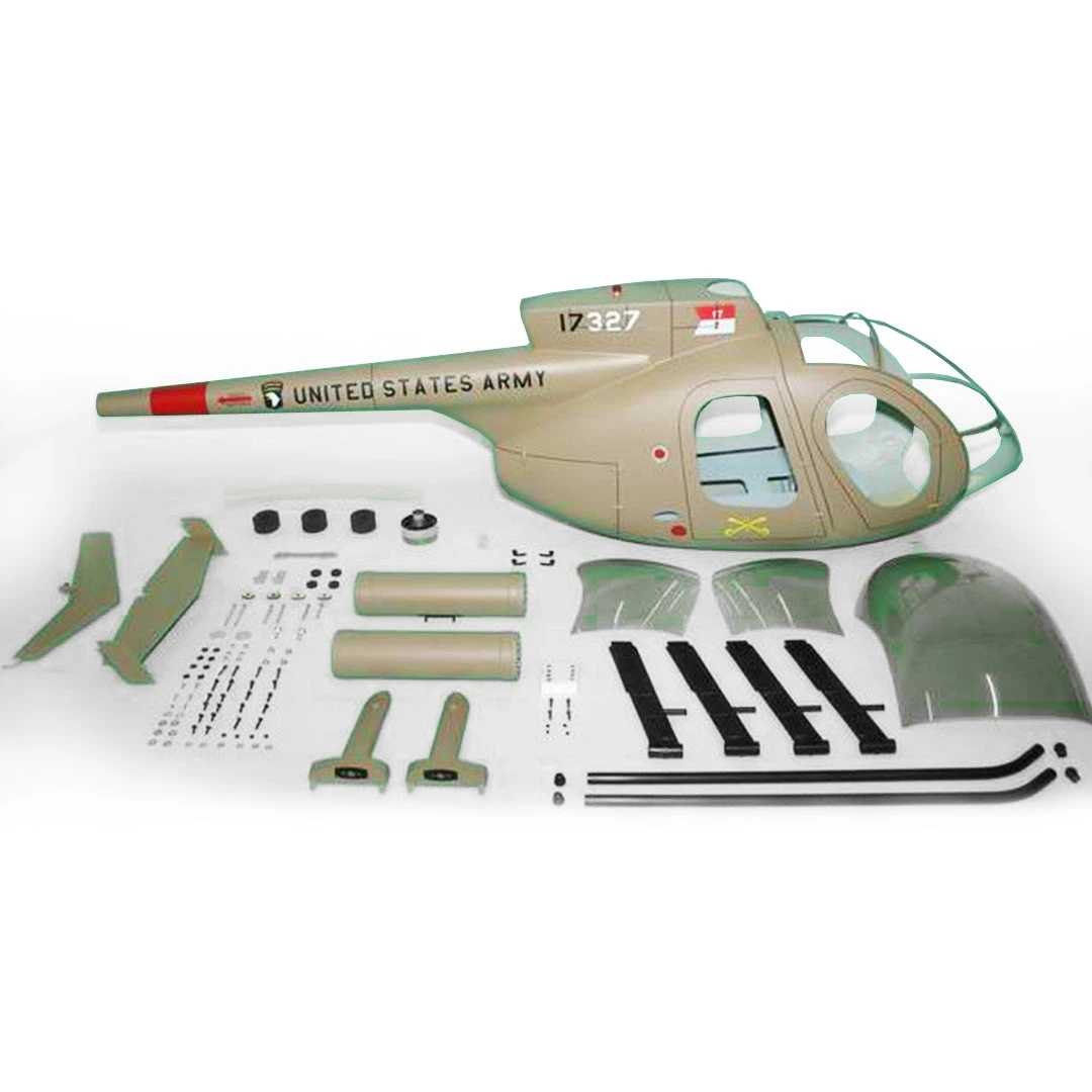 Funkey 700-Size NH-500E Scale Fuselage - Army Desert
